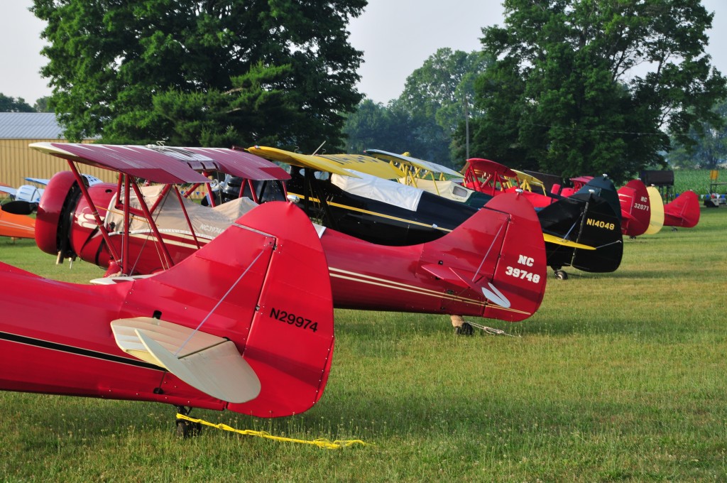 Waco tails at the Grove, Wynkoop Airport, Mt. Vernon, OH.